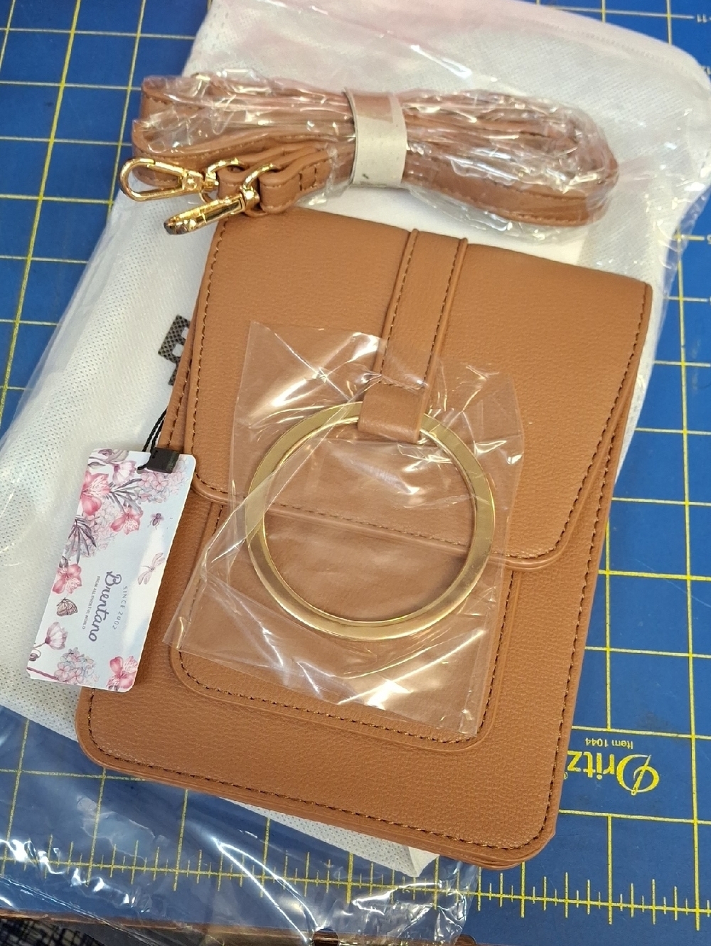 The Brentano BrownMatte Crossbody or Belt Bag 8x5.5